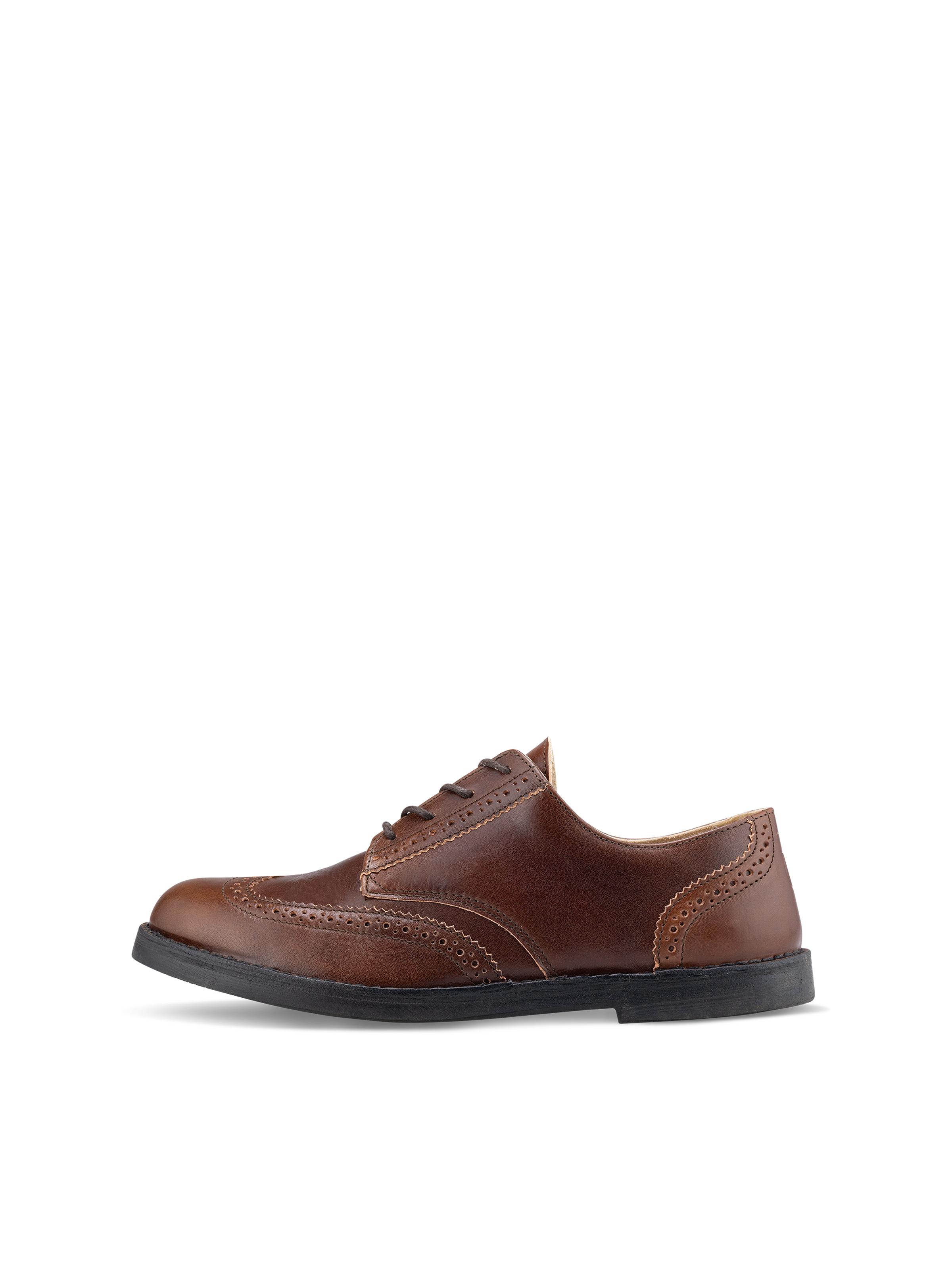 Brogue Low Dark Brown Black