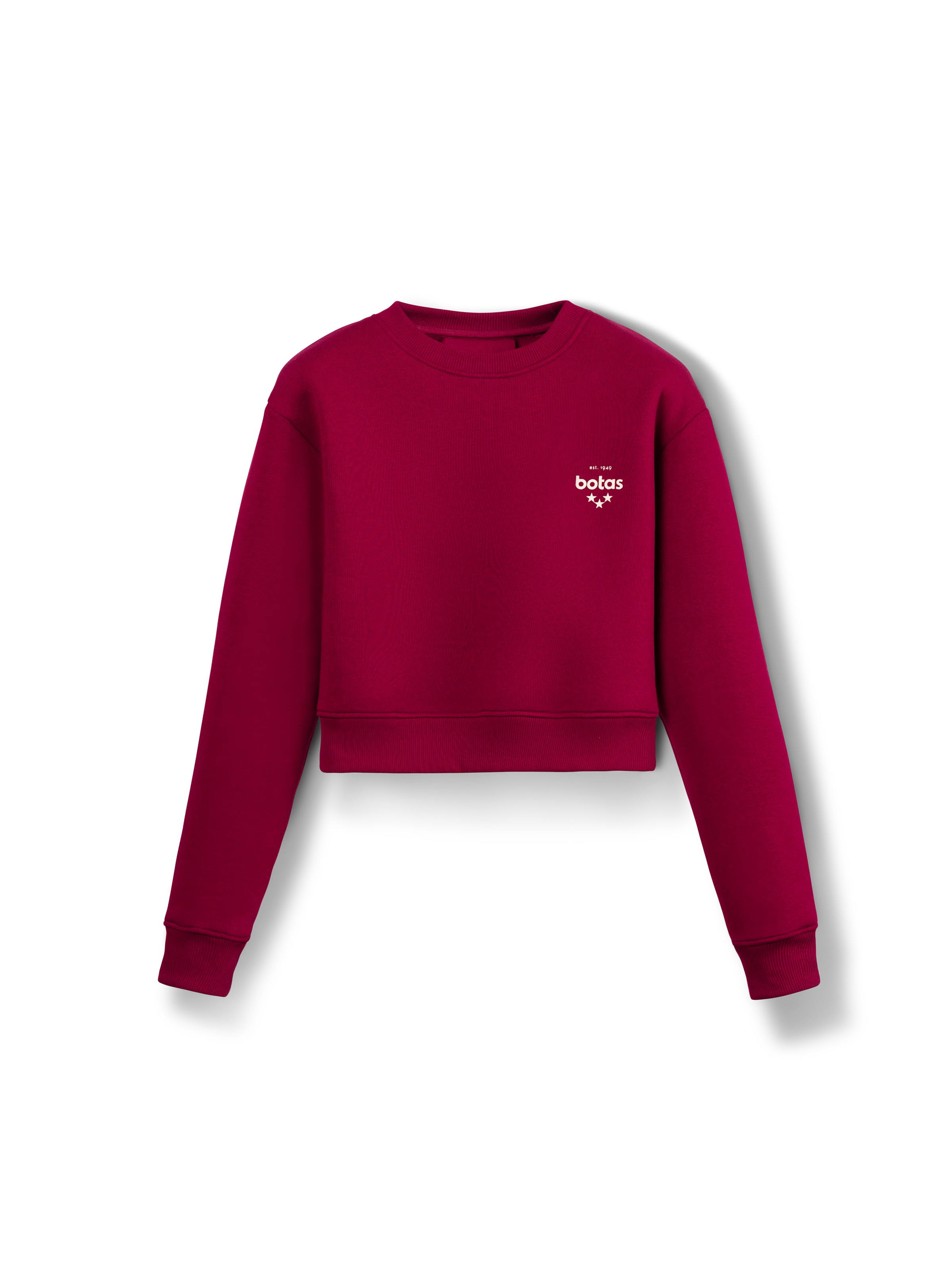 Mikina Crop Bordeaux
