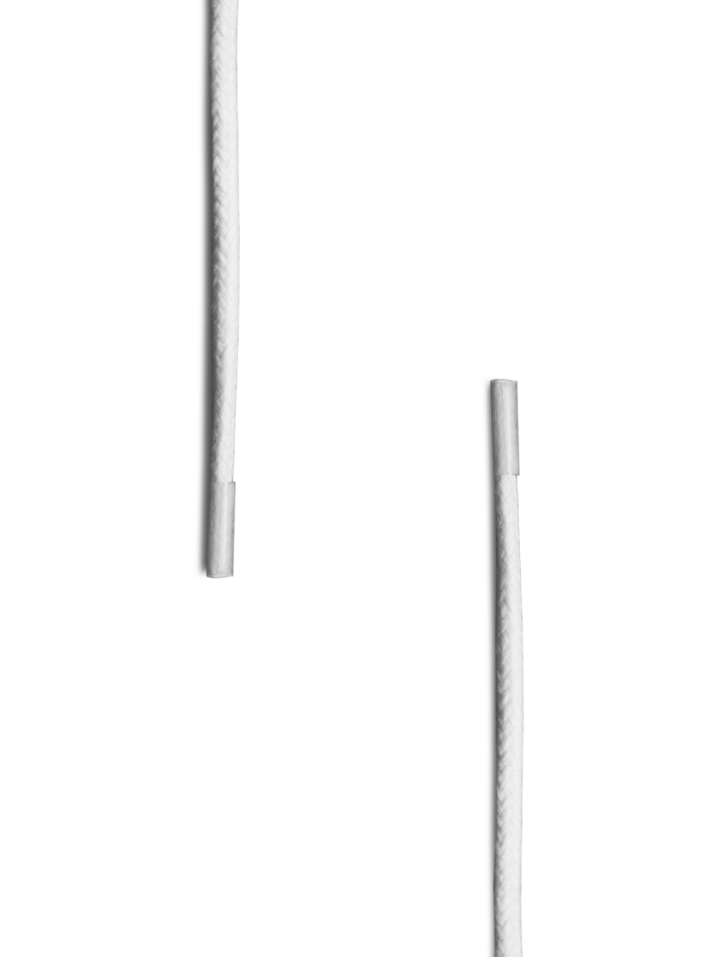 Voskované Tkaničky Kulaté White